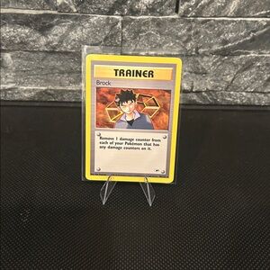 Pokemon Brock 98/132 Vintage Trainer from Gym Heroes Unlimited (2000) M/NM